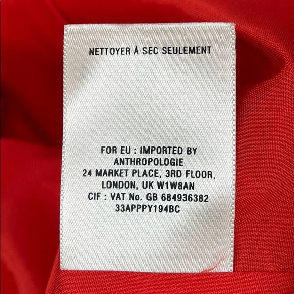 Peter Som for Anthropologie Luisa Poppy Dress size 12 - Picture 11 of 12